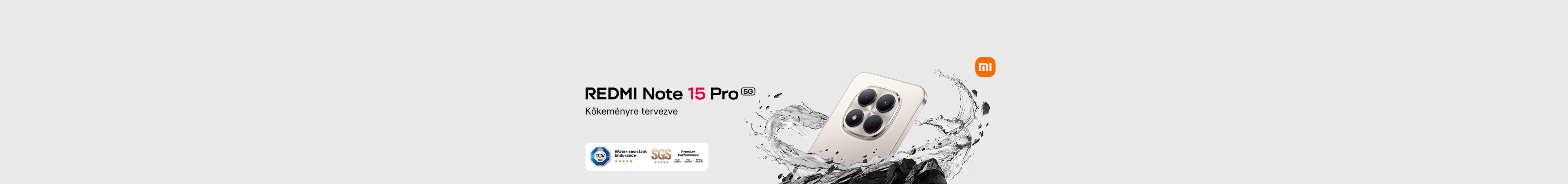 REDMI Note 15 Pro 5G | Kőkeményre tervezve